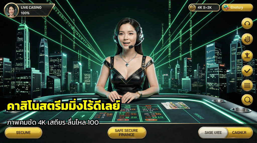 คาสิโนสตรีมมิ่งไร้ดีเลย์